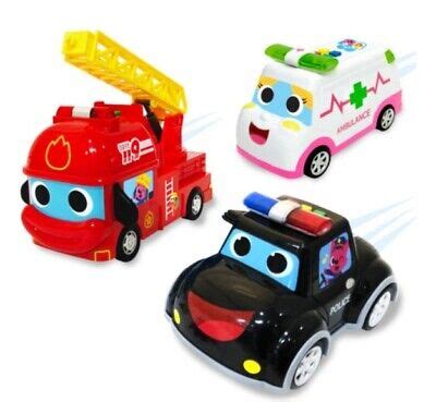 Pinkfong Super Rescue Car Police/Ambulance/Fire Truck Korean Songs LED Light Toy | eBay