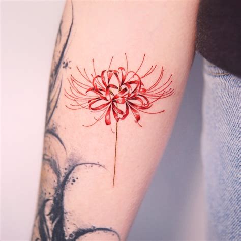 Spider Flower Tattoo