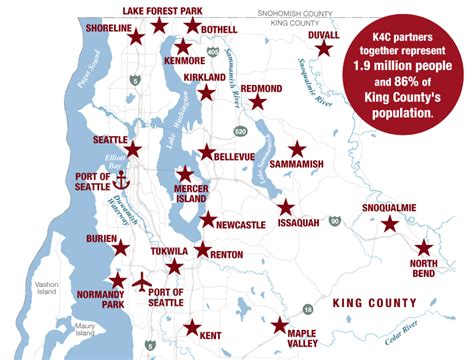 King County Map With Cities - Sada Wilona