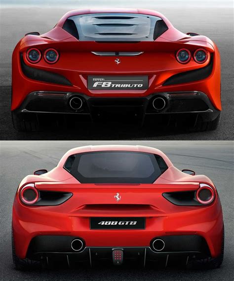 Comparativa visual: Ferrari F8 Tributo vs. Ferrari 488 GTB