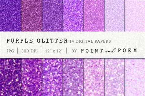 Purple Glitter Digital Paper Graphic by point · Creative Fabrica