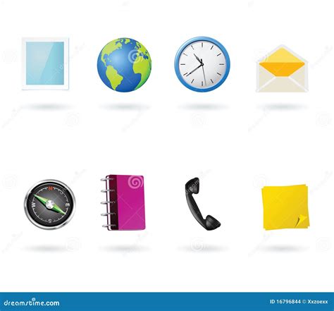 Mobile Phone Menu Icons Stock Images - Image: 16796844