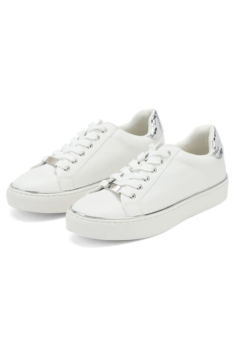 White sneakers with silver-colour details - Nibu Copenhagen : Nibu ...