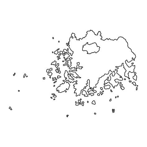 Premium Vector | South Jeolla map province of South Korea Vector illustration