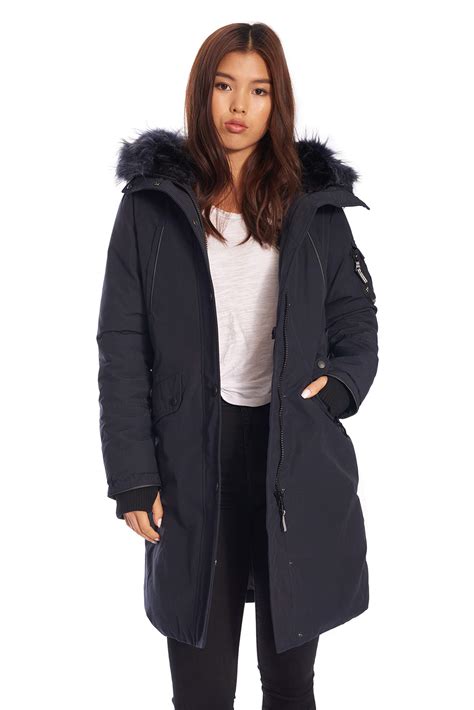 Alpine North womens Alpine North Womens Vegan Down Long Parka Winter ...