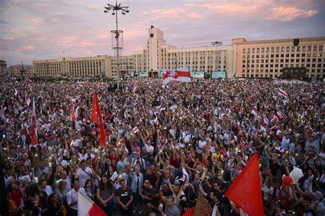 PHOTOS: Belarus' Massive And Unprecedented Protests : The Picture Show : NPR