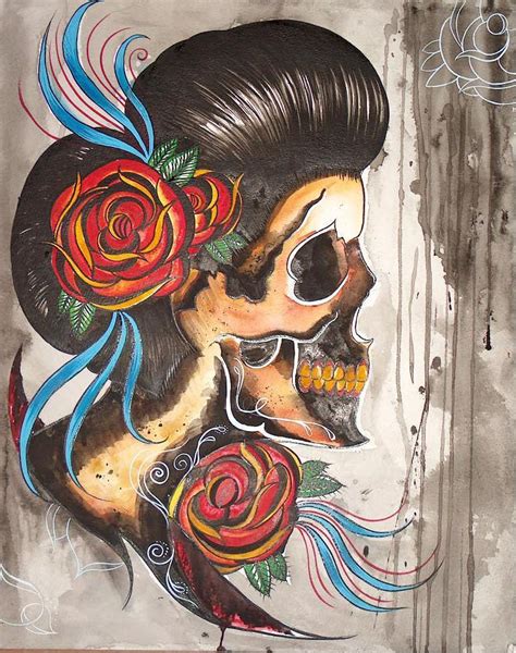 spanish skull by violet-grimm on DeviantArt