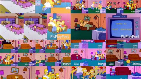 The Simpsons Couch Gag At once part 1 - YouTube