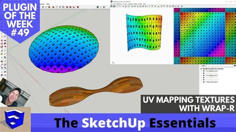 UV Mapping Textures in SketchUp with Wrap-R! SketchUp Extension of the Week #49 - YouTube