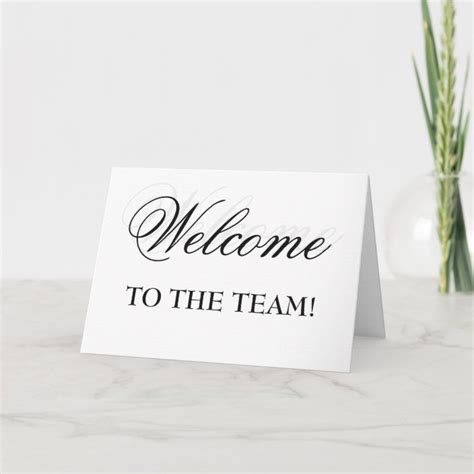 Welcome To The Team! Card | Zazzle.com in 2020 | Welcome to the team, New job card, Cards