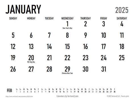 Free Printable 2025 Calendars Free Printable Monthly - Sadie Sherilyn