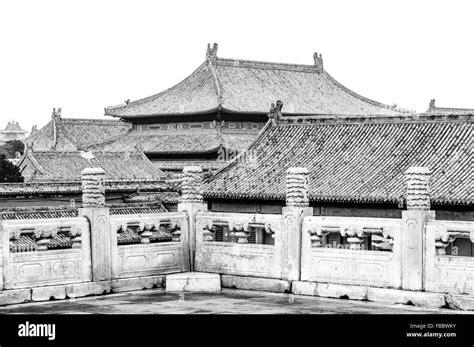 Forbidden city roofs Stock Photo - Alamy