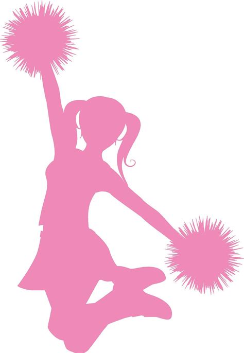 Cheerleader Silhouette Vinyl Wall Decal by VinylOnTheGo on Etsy