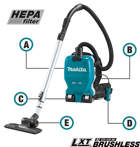 Makita Cordless Backpack Vacuums