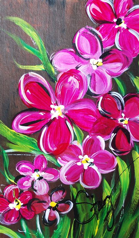 Colorful Flower Art Painting