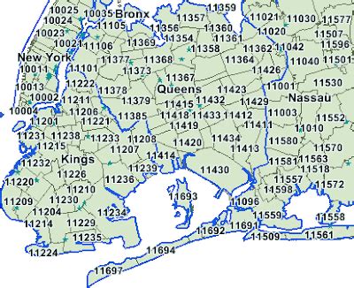 Long Island Ny Zip Code Map - Map