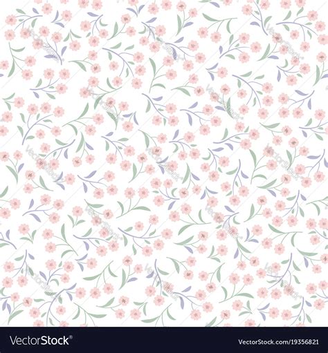 Floral white pattern flower seamless background Vector Image