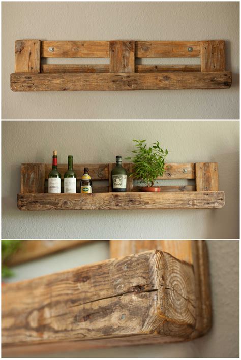 Pallet Rustic Shelf • Pallet Ideas | Repurposed, Pallets and Shelves