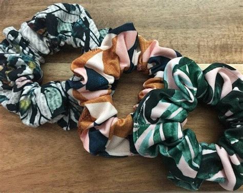 Scrunchies 3 Pack Hair Ties Scrunchy Pack Printed | Etsy | Hair ties, Scrunchies, Unique items ...