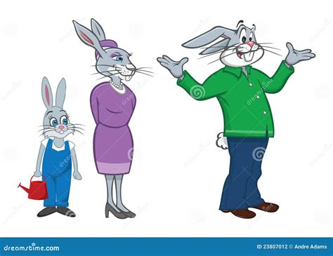 Rabbit Family Stock Photography - Image: 23807012