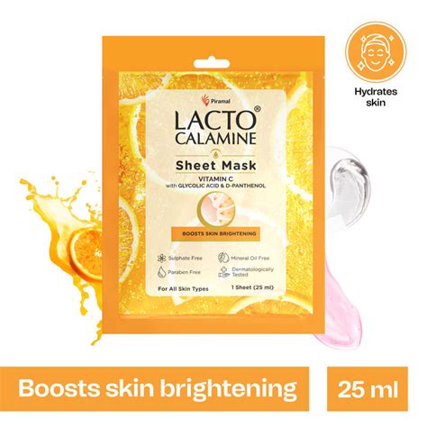 Buy Lacto Calamine Vitamin C Face Sheet Mask with Antioxidant for ...