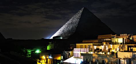 The Great Pyramids of Giza by Night – Egypt – TRAVOH