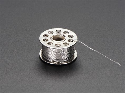 Stainless Thin Conductive Thread - 2 ply - 23 meter/76 ft : ID 640 ...