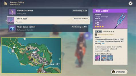 Genshin Impact: How to get The Catch polearm and refinement material