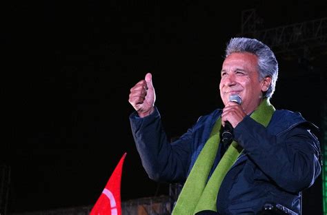 Ecuador socialist Moreno wins presidency, rival cries fraud