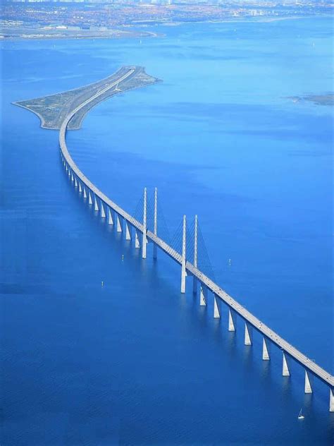 Download Oresund Bridge Peberholm Denmark Sweden Wallpaper | Wallpapers.com