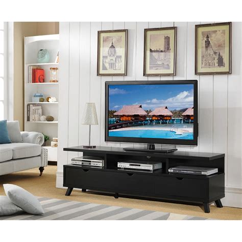 Mainstays 3-Door TV Stand Console For TVs Up To 50, Blackwood | lupon.gov.ph