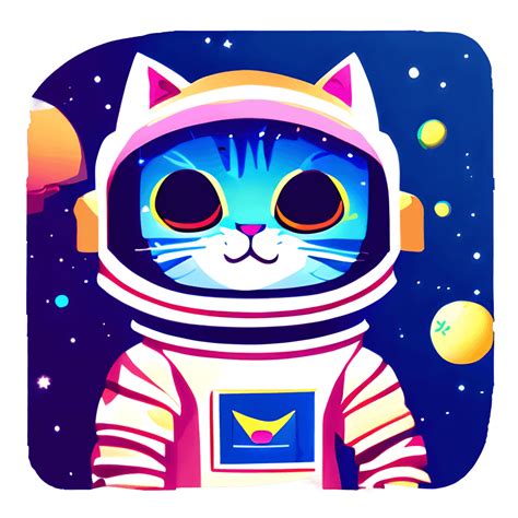 Adorable Cat Wearing a Space Suit · Creative Fabrica