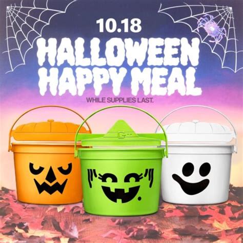 2022 McDONALD'S Halloween Bucket Pail Classic Boo Buckets HAPPY MEAL TOYS or Set | eBay