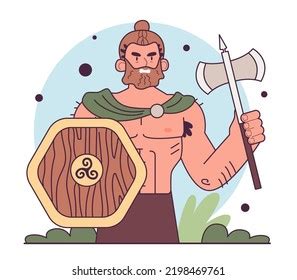 Alaric First King Visigoths Fall Western Stock Vector (Royalty Free ...