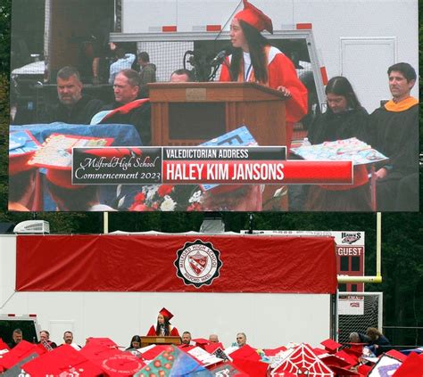 Milford High Class of 2023 graduates in ceremonies at the high school