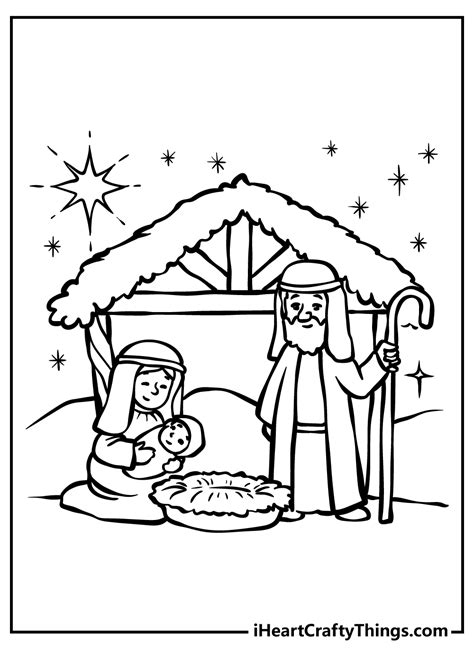 Birth Of Jesus Coloring Sheet Coloring Pages | The Best Porn Website