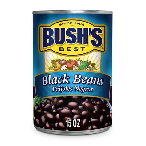 Bush's Black Beans, Plant Based Protein, Canned Black Beans, 15 oz - Walmart.com - Walmart.com