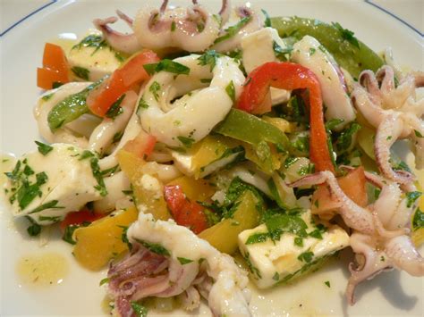 Squid Salad (Greek Calamari Salad) – Flexitarian Kitchen