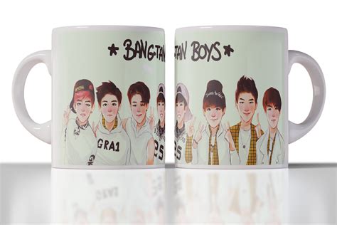 BTS Kpop Music Band Printed Coffee Cup for Army Fans Gift Ideas for Him & Her Bangtan Boys - Etsy