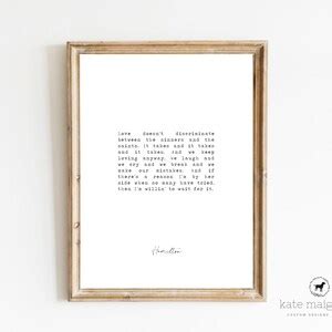 Hamilton Print, Wait for It Lyrics Printable, Hamilton Musical Quote Art Print, Lin Manuel ...