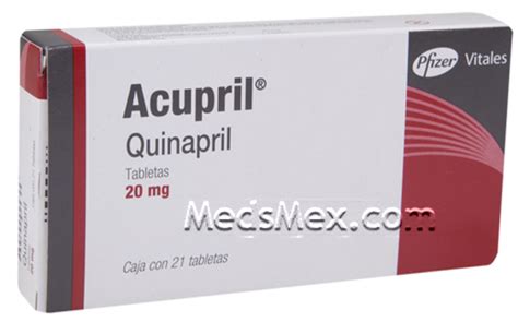 Accupril quinapril 20 mg 21 Tablets - Starting with A - medsmex