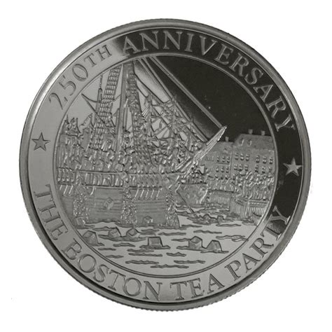 Boston Tea Party 250th Anniversary 1 oz Silver Round for $2.59 over spot any quantity at Golden ...