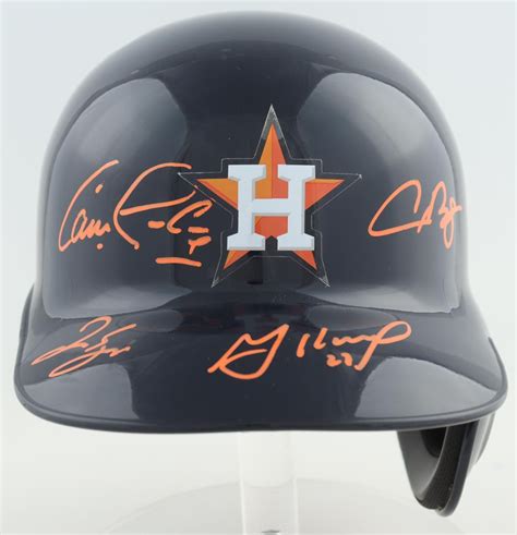 Jose Altuve, Carlos Correa, Alex Bregman & George Springer Signed ...