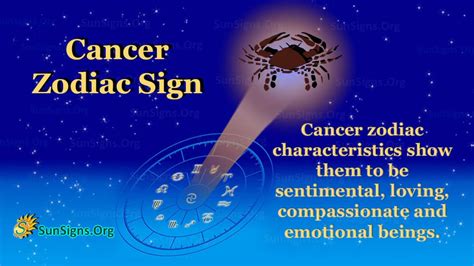 Cancer Zodiac Sign Facts, Traits, Money and Compatibility - SunSigns.Org