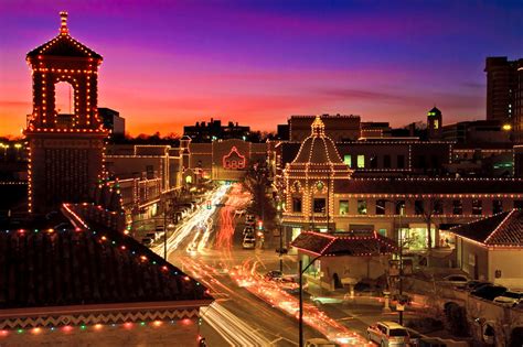 Kansas City Plaza Christmas Lights Skyline Photograph by Tommy Brison