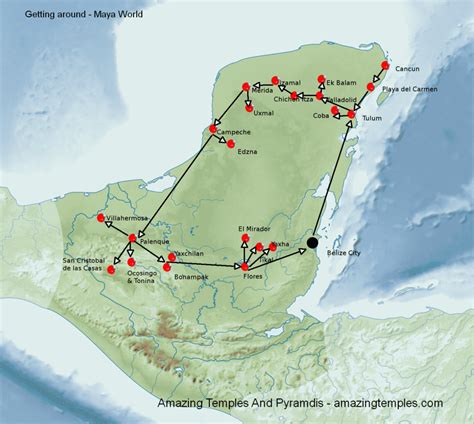 Yucatán Peninsula and Riviera Maya - Getting Around - Visit All Famous Maya Ruins