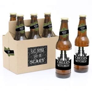 Halloween Beer Labels Funny Halloween Gifts 6 Beer Bottle - Etsy