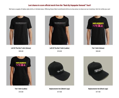 Replacements Merch Online! - Tommy Stinson