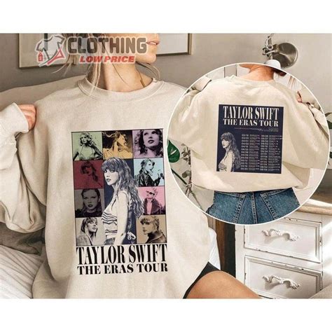 Taylor The Eras Tour Dates 2023 Merch, Taylor Swift Eras Tour Setlist Sweatshirt, The Eras To ...