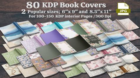 FREE 80 Kdp Book Cover 2 Popular sizes "6x9" & "8.5x11"